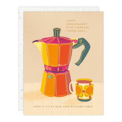 Espresso Anniversary Card|Seedlings