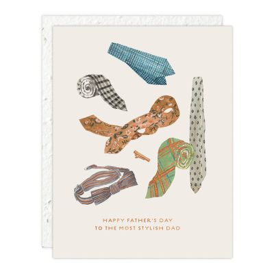 Dad's Ties Father's Day Card|Seedlings