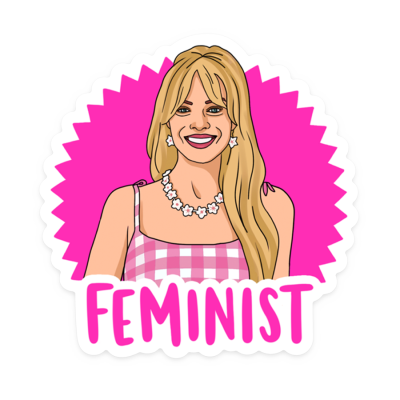 STICKER Barbie Feminist
