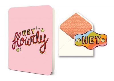 Hey Howdy Deluxe Greeting Card|Studio Oh