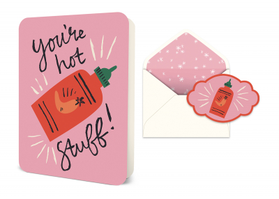 You're Hot Stuff Deluxe Greeting Card|Studio Oh