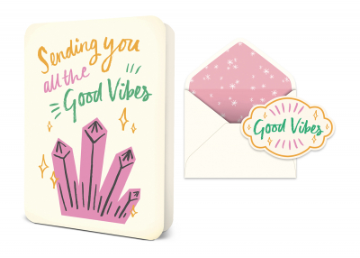 Sending You Good Vibes Deluxe Greeting Card|Studio Oh