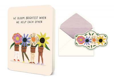 We Bloom Brightest Deluxe Greeting Card|Studio Oh