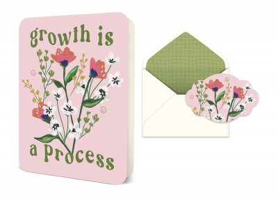 Growth Is a Process Deluxe Greeting Card|Studio Oh