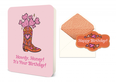 Howdy, Honey Birthday Deluxe Greeting Card|Studio Oh