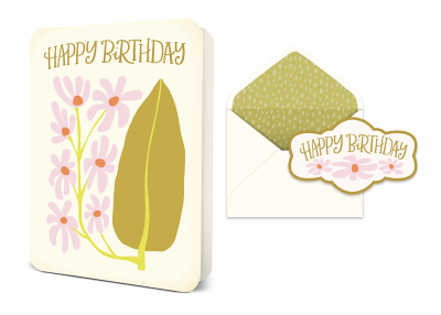 Birthday in Bloom Deluxe Greeting Card|Studio Oh
