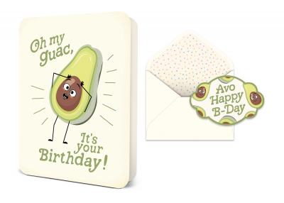 Oh, My Guac Birthday Deluxe Greeting Card|Studio Oh