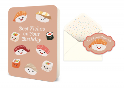Best Fishes on Your Birthday Deluxe Greeting Card|Studio Oh