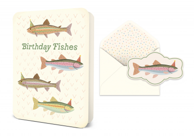 Birthday Fishes Deluxe Greeting Card|Studio Oh