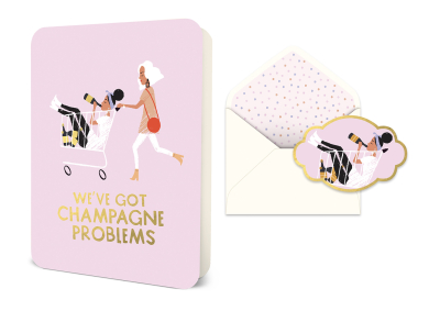 Champagne Problems Deluxe Greeting Card|Studio Oh!