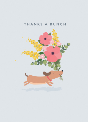 Dog With Flowers