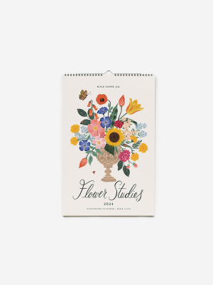 2024 Flower Studies Wall Calendar|Rifle Paper