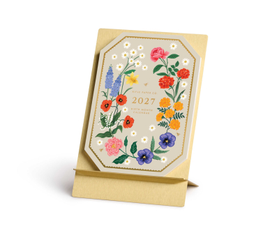 2027 Birth Month BrassEasel Desk Calendar Refill|Rifle Paper