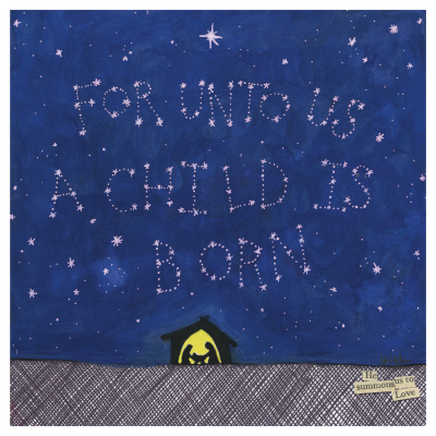 A Child Is Born|Curly Girl Design