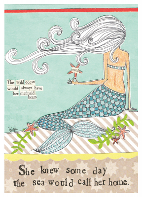 Mermaid Heart|Curly Girl Design