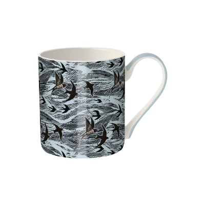 CHINA MUG Swallows And Sea