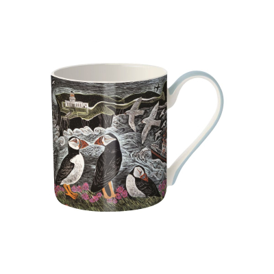 CHINA MUG Fair Isle Puffins