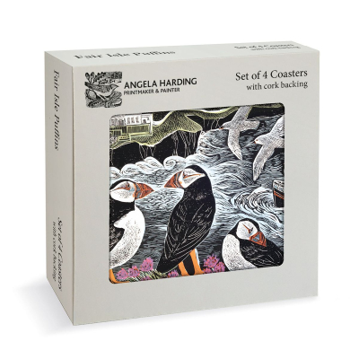 COASTER Fair Isle Puffins
