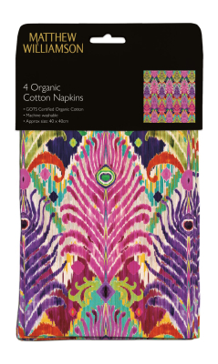 CLOTH NAPKIN Peacock Ikat