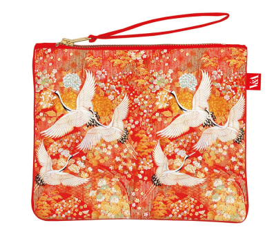 POUCH Kimono Cranes