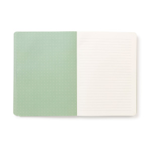 Peach & Green Grid Casey Notebook with Phone Loop|Studio Oh