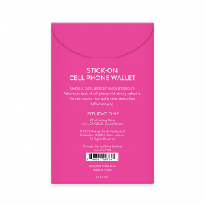 Charged Up Stick-On Cell Phone Wallet|Studio Oh