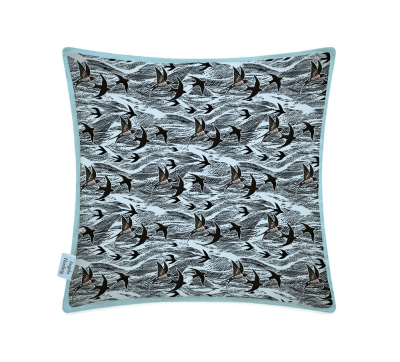 CUSHION Swallows And Sea