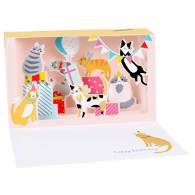 Cat Party Shadowbox|Up With Paper