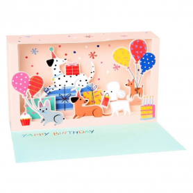 Dog Party Shadowbox|Up With Paper