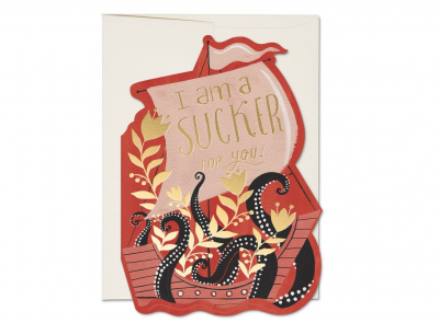 Octopus Ship|Red Cap Cards