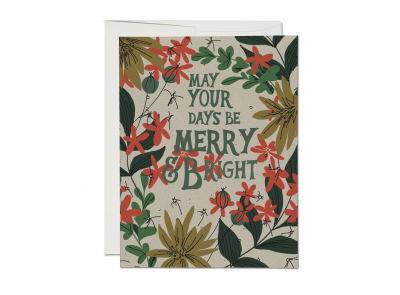 BOX May Your Days Holiday|Red Cap Cards
