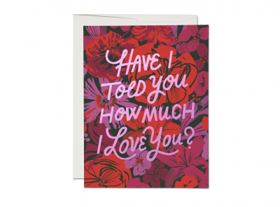 I Love You Florals|Red Cap Cards