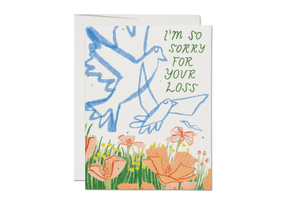 Peaceful Meadow Sympathy card|Red Cap Cards