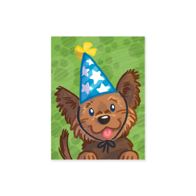 Dog With Party Hat Enclosure |Peaceable Kingdom