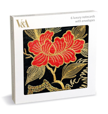 NOTECARD Square Lux Kimono Flower