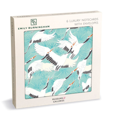 NOTECARD Square Lux Cranes
