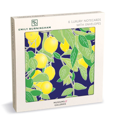 NOTECARD Square Lux Lemon Grove