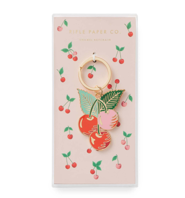 Cherries Enamel Keychain|Rifle Paper