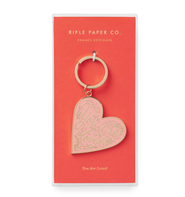 You Are Loved Enamel Keychain|Rifle Paper