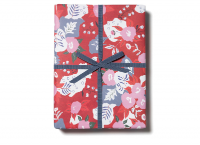 SHEET WRAP Ruby Red Flower|Red Cap Cards