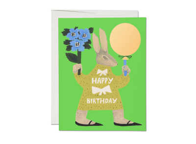 Party Rabbit Birthday|Red Cap Cards