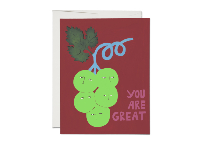 Great Grapes Friendship|Red Cap Cards