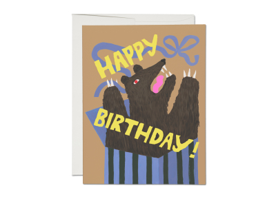 Bear Surprise Birthday|Red Cap Cards