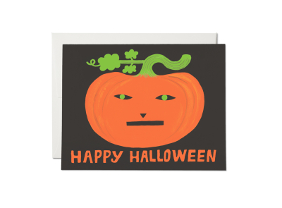Jack-o'-Lantern Halloween card|Red Cap Cards