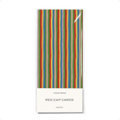 Colorful Stripe Tissue|Red Cap Cards