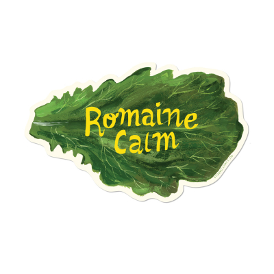 Romaine Calm sticker|Red Cap Cards