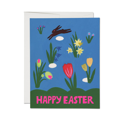 Spring Tulips SPOT Easter Card|Red Cap Cards