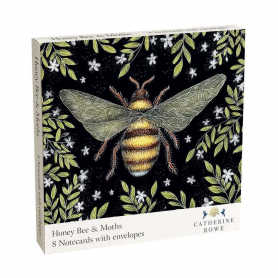 NOTECARD Honey Bee And Moths|Museums & Galleries