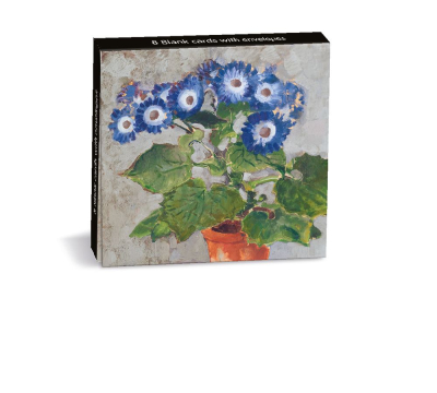 NOTECARD Blue Cineraria