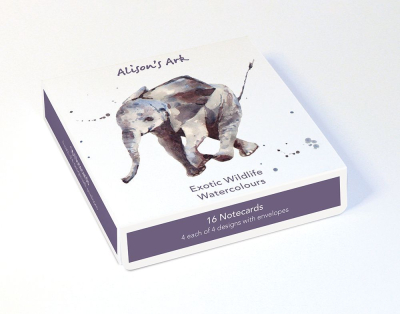NOTECARD Exotic Wildlife Watercolours